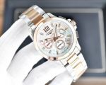 Replica Longines Chronograph Two Tone Rose Gold White Face Watch